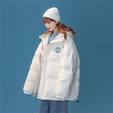50白鸭绒中性22冬季时尚潮流印花保暖连帽羽绒服YR146P225控298，男装羽绒服，A247A