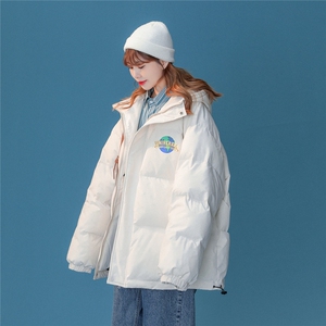 50白鸭绒 中性22冬季时尚潮流印花保暖连帽羽绒服YR146P225控298图片