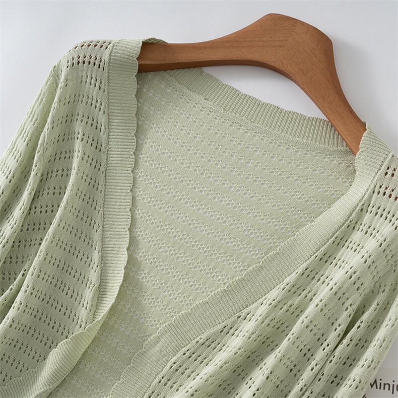 女装2025春季爱心扣针织开衫女慵懒风超软糯薄款毛衣外套，女装针织衫/毛衣，欣美羊绒