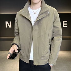 2025新款秋季夹克外套男士立领衣服潮流新品男装上衣A225-6801，男装夹克，电商A225