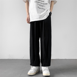 8XL-M风亚麻裤男宽松棉麻裤子大码阔腿裤灯笼裤新中式K965P30图片
