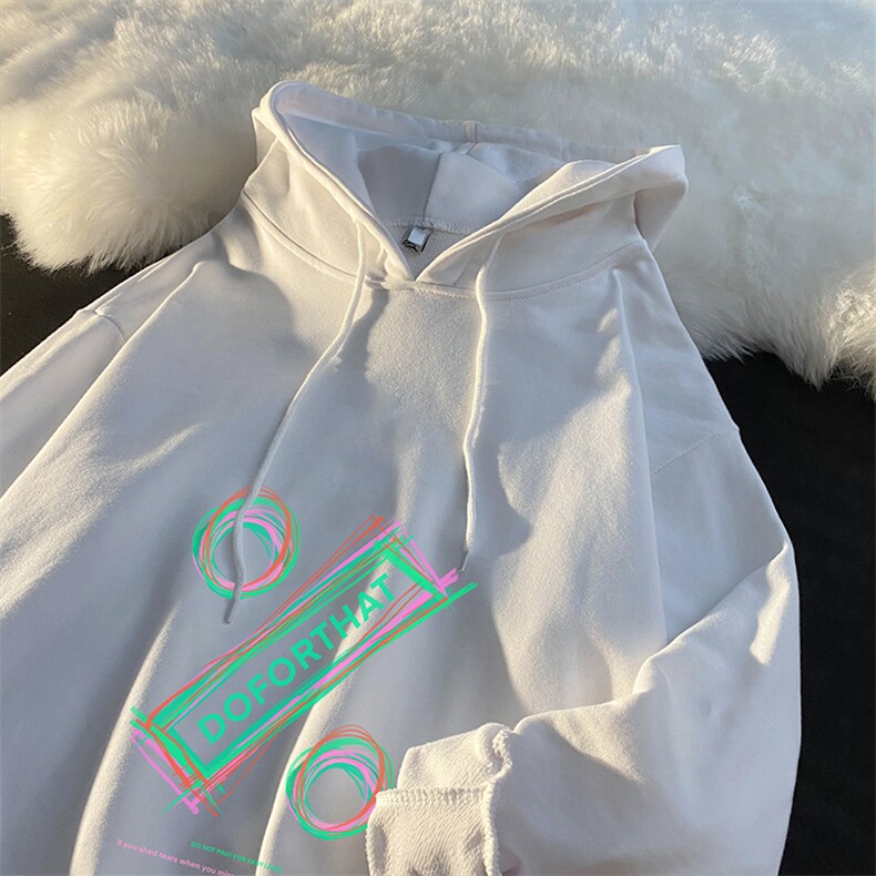 WY2171-P35 加绒款-P40 纯棉连帽卫衣男大码运动帽衫宽松薄外套男图片