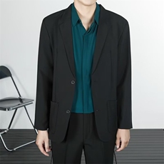 小西装外套男秋季男生商务百搭港风时尚痞帅休闲西服外套TK74/P64，男装西服套装，星座506