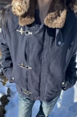座山雕解构拼接飞机扣男女复古做旧短款外套XZ514-2-LXK01-P128，女装短外套，星座514-2(原B239)