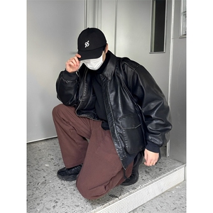 网图现货 加厚加棉皮衣 飞行员外套 1209-1-JK19-P90 主推可谈图片