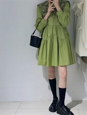 披肩两件套连衣裙，女装连衣裙，驿谷