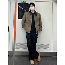 JY123-P66痞帅外套男高街潮牌港风原宿风韩版潮流宽松夹克网图，男装夹克，星座1501-3