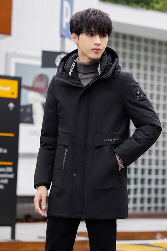 主推 90%白鸭绒M-8XL大码中长羽绒服 109-2198-P205报告图片
