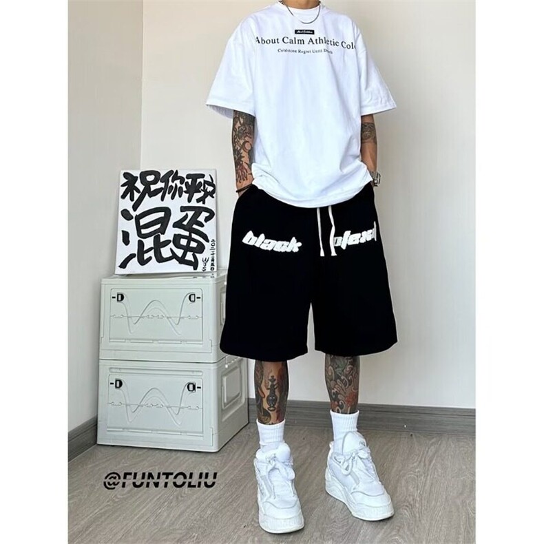 【有货】DK2612-特P35篮球运动短裤男女夏季潮牌宽松重磅五分裤子图片