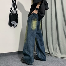 直脚微弹男潮简约水洗百搭新款青春流行气质潮流长裤夏季牛仔裤，男装牛仔裤，四季星座218-1