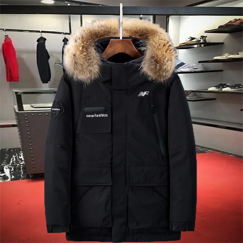 电商B2472020冬季新款加厚羽绒服带毛领可脱卸外套潮8916,男装羽绒服,电商B247