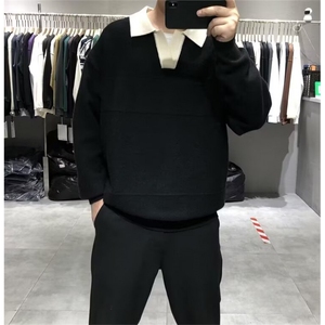JY687-P60 新款开衫毛衣美式复古休闲慵懒风V领针织衫图片