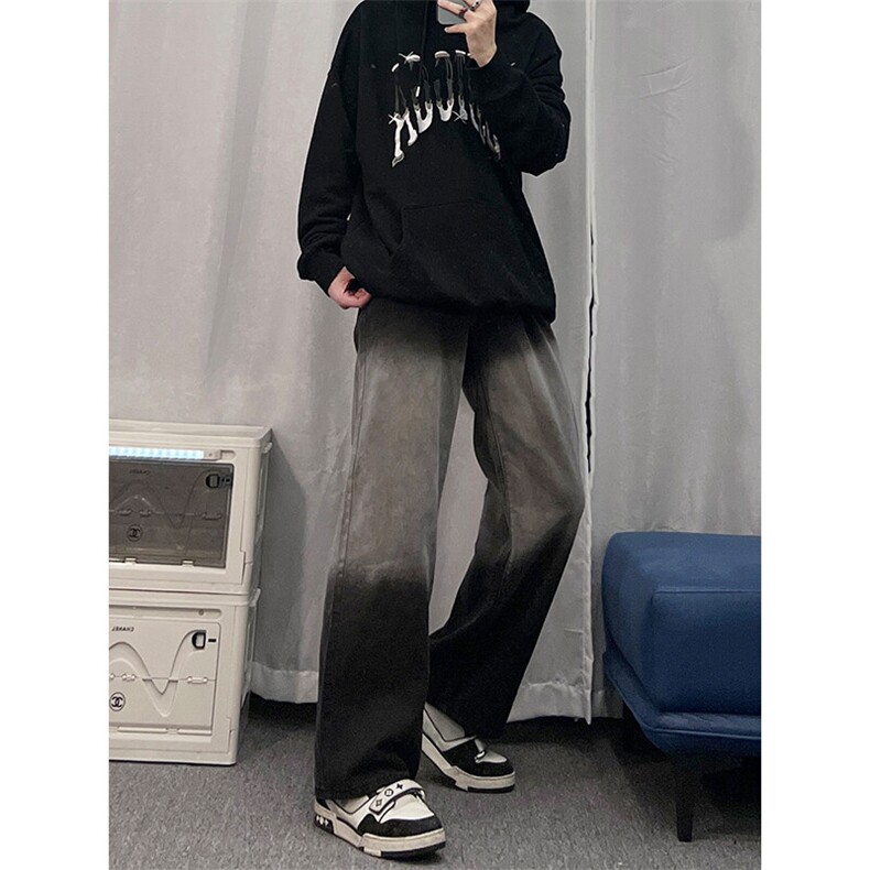渐变修身牛仔裤美式高街vibe裤子XZ310A-4-NZ11-P55,男装牛仔裤,星座310A-4
