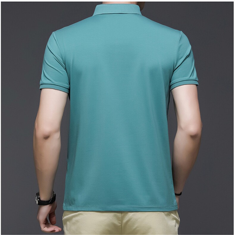 男装短袖T恤男夏季翻领Polo衫商务休闲纯色新款上衣男潮,男装Polo衫,电商B212（原钱塘6029）