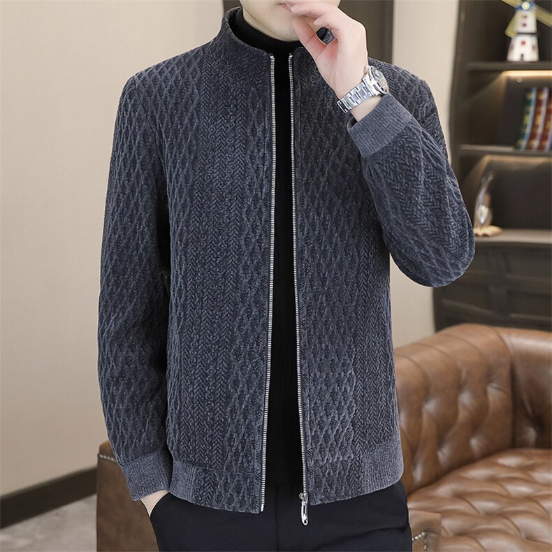 新品秋冬休闲加棉夹克百搭男装上衣23002-P145图片