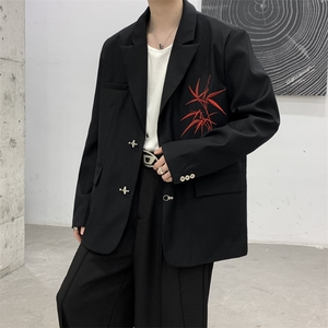 秋冬新款新中式穿搭结婚敬酒服礼服竹子刺绣西装大码男女外套图片