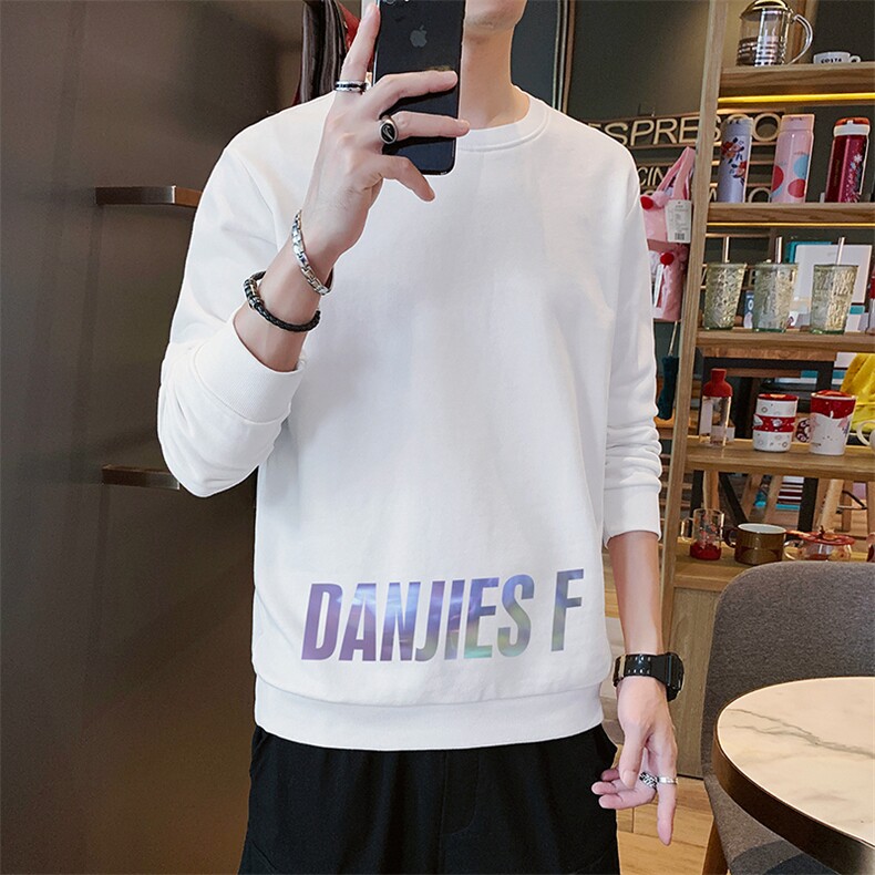 卫衣男士新款潮流百搭圆领宽松秋季运动休闲外套DF114T,男装卫衣,电商A102