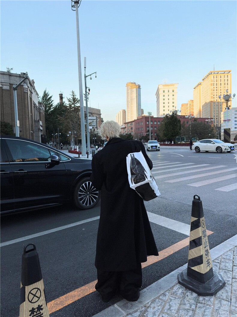 痞帅韩系长款风衣CF070-P98加棉105,男装风衣,星座313A(原308A-2)