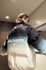 主推中性风渐变色情侣装男装棉衣宽松棉服冬装外套G1036P128，男装棉衣，电商A339