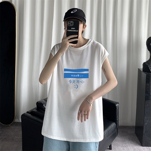 BX25033-P20 纯棉汗背心男士大码宽松汗衫男无袖t恤男 港风图片