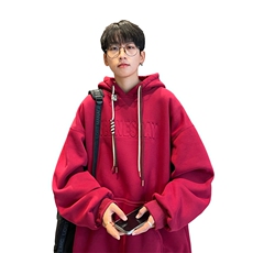 抖音品质港风重磅工艺烫印潮流立体钢印字母卫衣LMWY03-P55，男装卫衣，电商B325