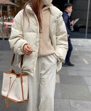 简版羽绒服，女装羽绒服，土布鱼