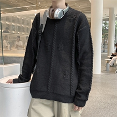 针织衫男韩版潮流学院风帅气2023秋冬季新款ins外套毛衣MZ081-P46，男装针织衫/毛衣，星座412-3