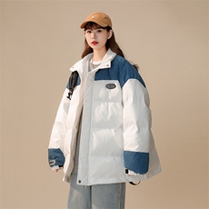 1中性风灯芯绒拼接棉衣女立领棉服女外套女8718P128控168，女装棉衣/棉服，星座226-2