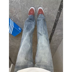 美式高街微喇牛仔裤男潮牌简约休闲裤N1156-P45，男装牛仔裤，电商D202-1