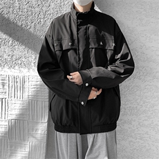 幸运星星外套飞行员上衣星星夹克外套立领隐藏口袋设计外套P70，男装夹克，电商B319