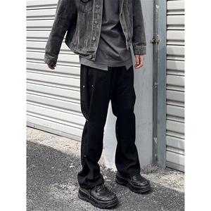 B221 美式ins高街小众排扣直筒休闲西裤 LK23008-P60 控78图片