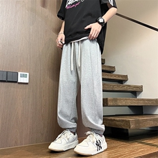 2025春夏款港风宽松设计感休闲百搭束脚卫裤休闲裤K24115-P40，男装休闲裤，星座717