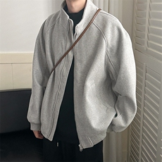 秋冬现货新款呢料外套男立领休闲呢子夹克A351-AJ2519-P115控168，男装夹克，电商A351