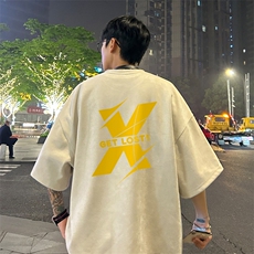 量大优供视频重磅麂皮绒短袖T恤男JPDX231-特P19，男装T恤，电商B367