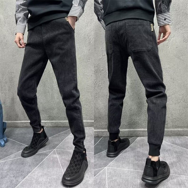 1506-1/KT10351/P51休闲商务裤男士保暖修身小直筒长裤子百搭时尚，男装棉衣，星座1506-1