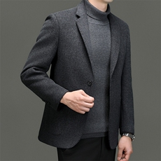 M11202-6钱塘2020-3商务休闲简约新款秋冬季中年男士西服P215，男装西服，钱塘207-3