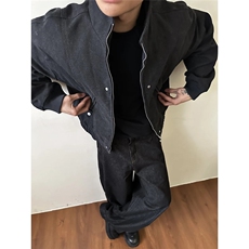 2025春秋美式新款重磅水洗帆布夹克cleanfit简约休闲百搭外套男，男装夹克，星座410-6（原星座1304-1）