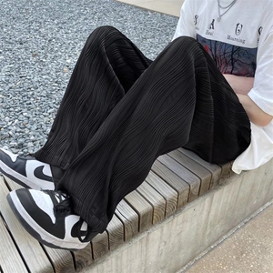 裤子男夏季薄ins韩版潮流休闲裤宽松直筒垂感港风运动裤GK262-P40图片