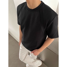 重磅解构boxy短袖高级感半袖新款cleanfit液态肌理T恤TX1020，男装T恤，星座1116A（原606A-3）