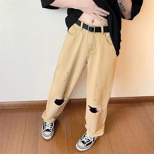 水洗破洞复古牛仔裤 高品质 直播B342-NK543-P50控68图片