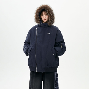 有90绒报告 可拆卸毛领羽绒服派克服标90绒78197P268控428图片