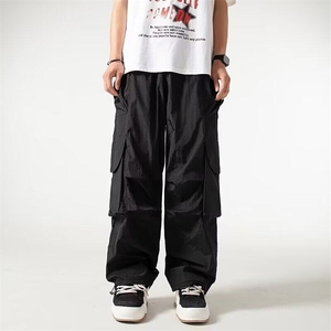 美式夏季速干工装裤男女生户外运动褶皱休闲登山裤高街K6526-P52图片