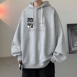 连帽卫衣男大码胖子帽衫大号运动服WY2431-P35图片