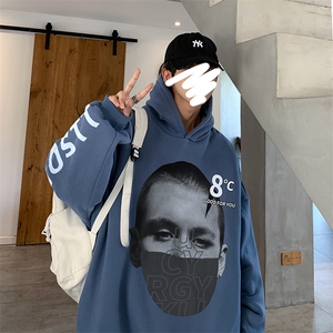 oversize潮牌男装连帽卫衣情侣外套潮帽衫 XZ514-2-W8821-P43图片