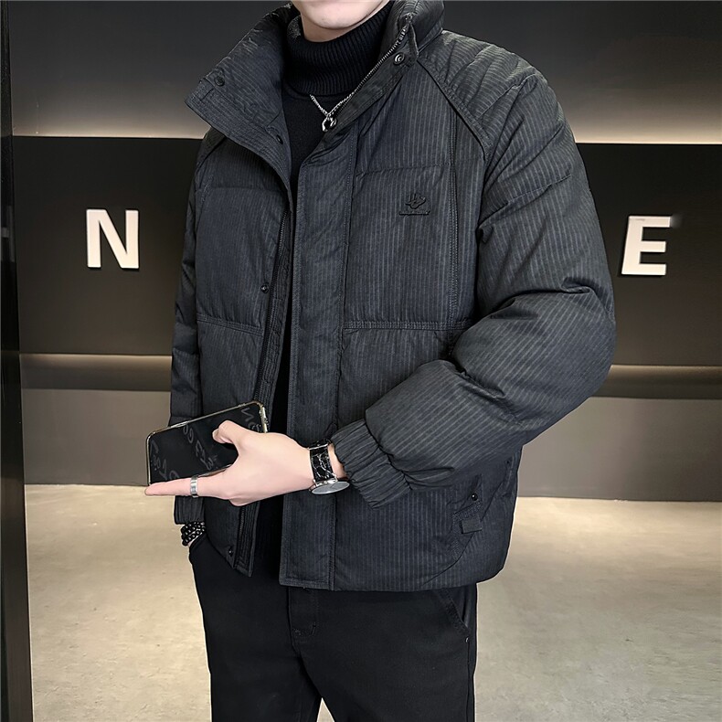 M-3XL B353 9902 P200 黑立领2025冬羽绒服【标50控活动价298】图片