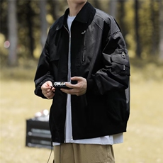 不规则口袋日系个性男女春秋款工装夹克J8216P65，男装夹克，星座1116-2