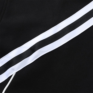 抖音得物高品质二开 25秋冬美式重磅结构织带撞色立领卫衣外套W70图片