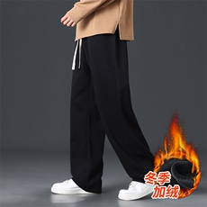 秋冬加绒加厚男裤休闲宽松ins卫裤束脚裤K206加绒P48，男装休闲裤，星座1107