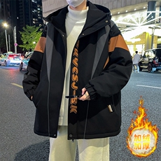 加绒加厚夹克男时尚潮流加厚棉衣男外套MY1685-P73，男装夹克，星座310B-3