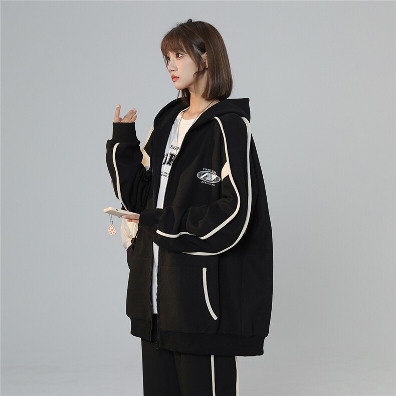 2025秋季新款450克绣花男学院风套装TZ74/P128控168-聚酯纤维，男装休闲套装，电商A148-1